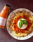 Bio Paprika Tomaten Sauce mit Käse