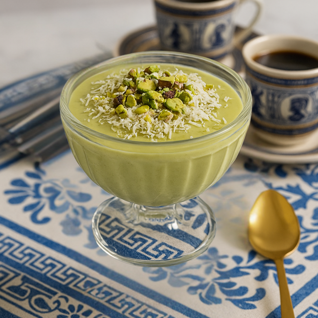 Schnelles Dessert mit Pistazien - cremiger Pistazien Pudding