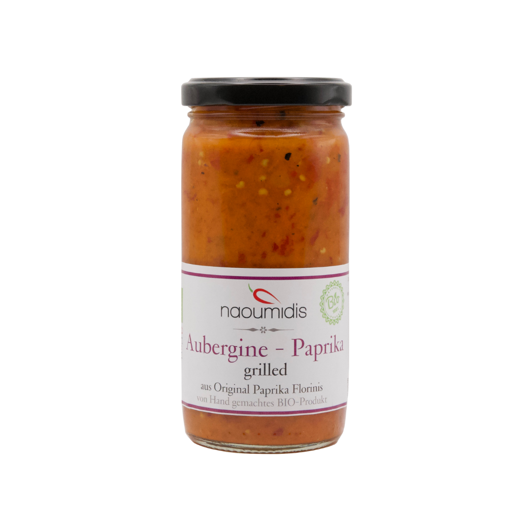 Gegrillte Paprika mit gegrillter Aubergine von Naoumidis