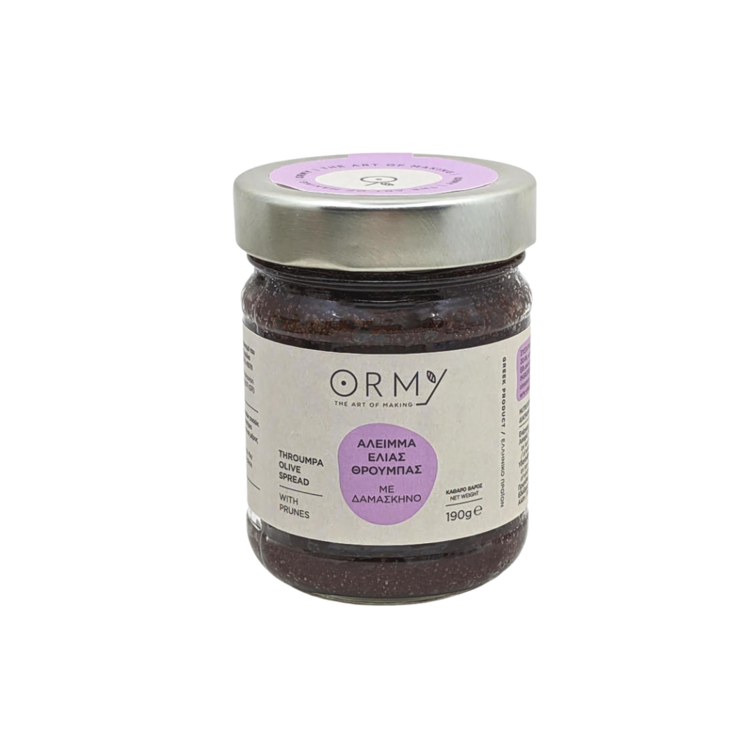 Tapenade aus Throumba-Oliven mit Pflaumen – Kloster Ormylia – 190g