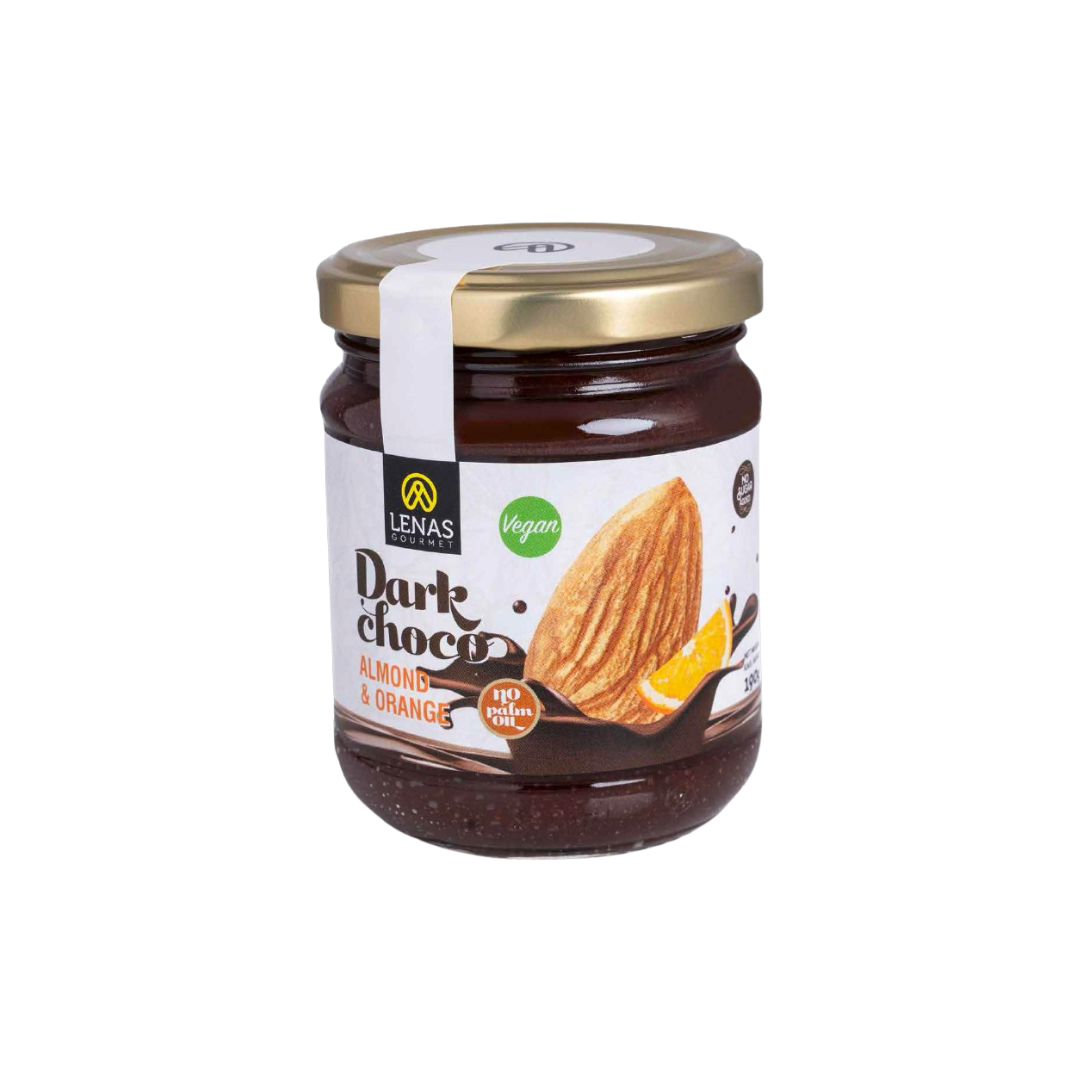 Dunkle Schokoladencreme mit Mandel &amp; Orange – Lenas Gourmet – 190g