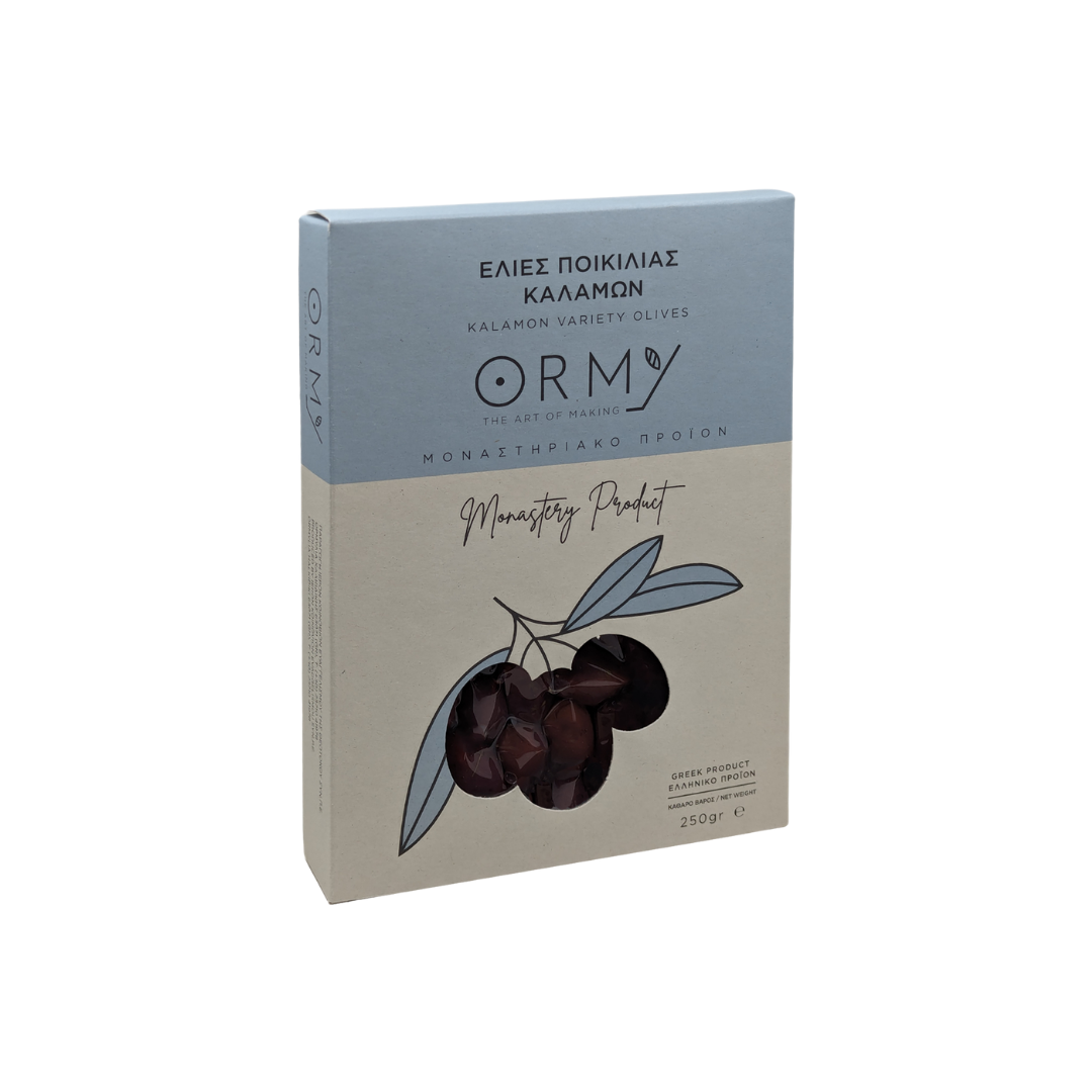 Handgepflückte Kalamata Oliven vom Frauenkloster Ormylia