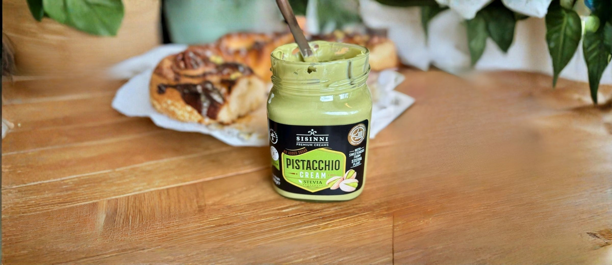 Zuckerfreie vegane Pistaziencreme