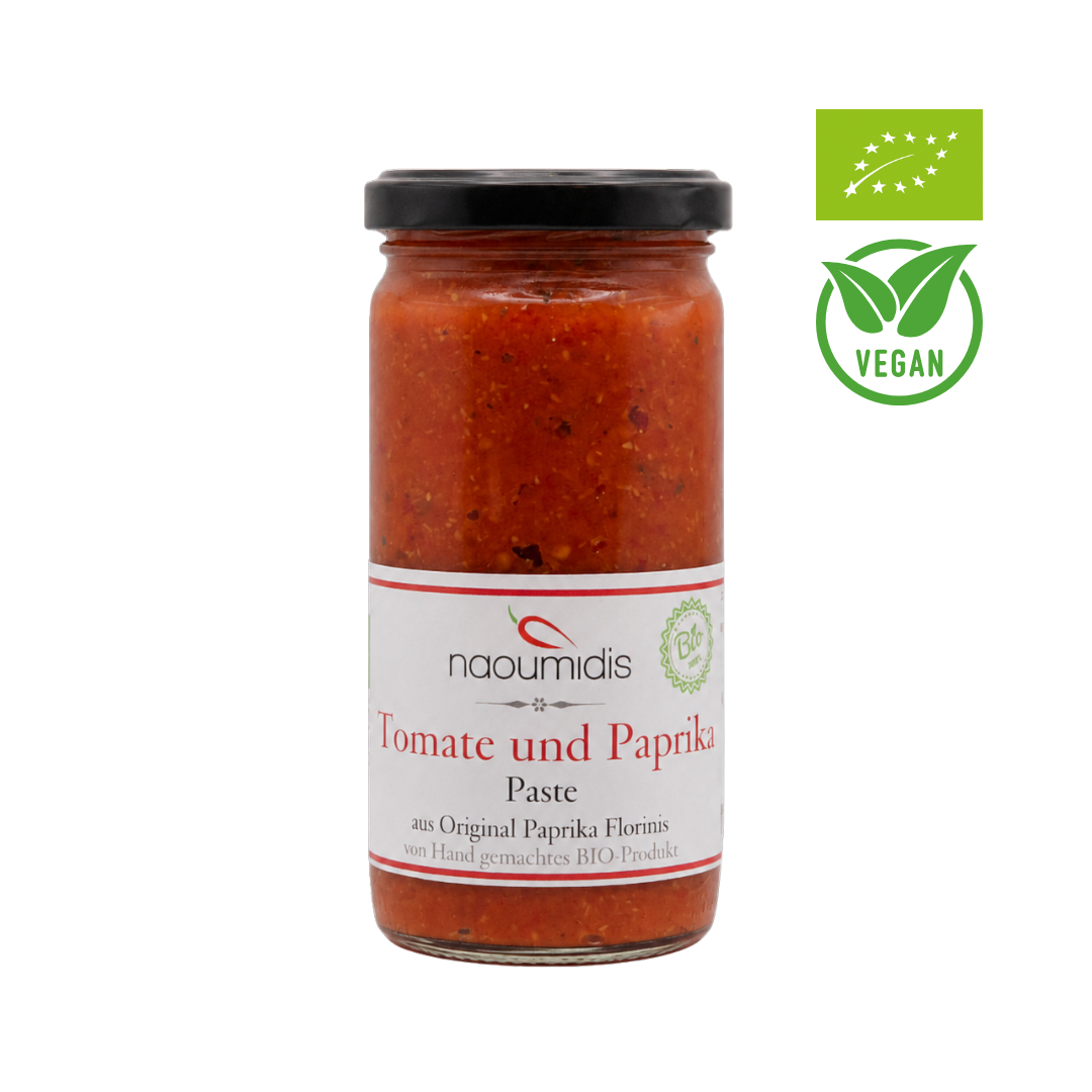 Bio Tomaten Paprika Sauce vegan von Naoumidis aus Griechenland