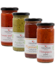 Bio Paprika Spezialitäten Set aus Griechenland mit Paprika Aufstrichen im Glas