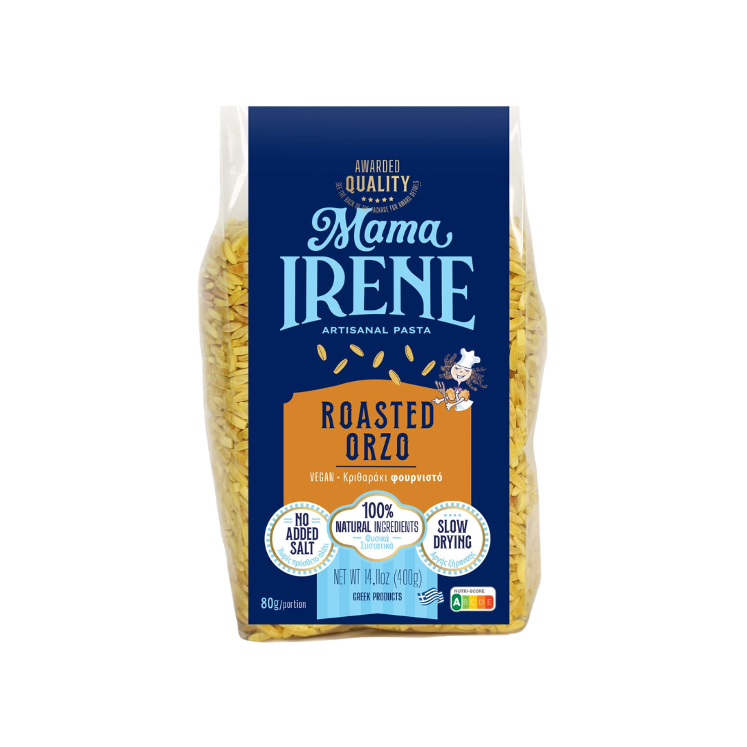 Mama Irene gerösteter Orzo Kritharaki – traditionelle griechische Pasta aus Griechenland - 400 g